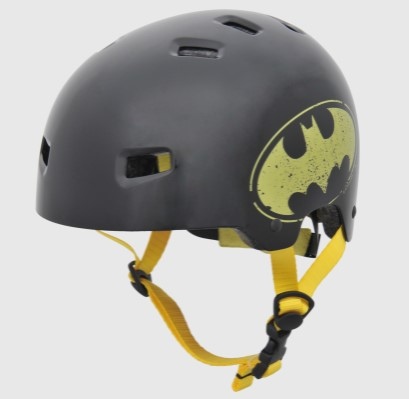 T35 Kids Skate Helmet Batman Black Yellow