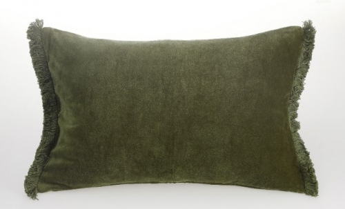 Sabel Olive Feather Cushion 60X40Cm