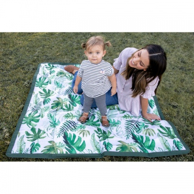 Cotton Outdoor Blanket 1.5X1.5M Tropical Leaf