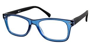 Vista Eerik Xtal Blue Blk Reading Glasses +3.50