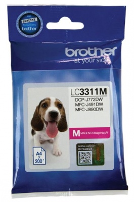Brother Lc3311C Ink Cartridge Magenta   Mfc-J491D