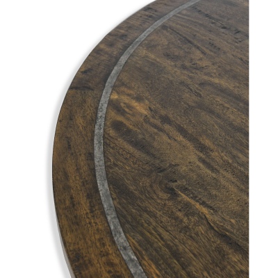 Clover Round Dining Table W/Slate Inlay 1520X770H