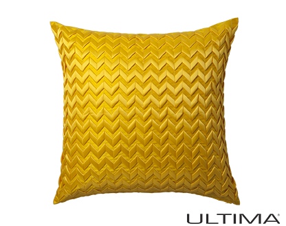 L&M Chevron Yellow European Pillowcase