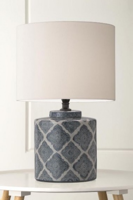 Amelie Table Lamp Blue Vintage Design 54Cm High