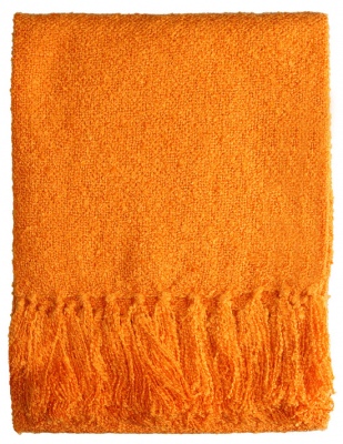 Boucle Yarn Acrylic Russet Orange 130X150Cm
