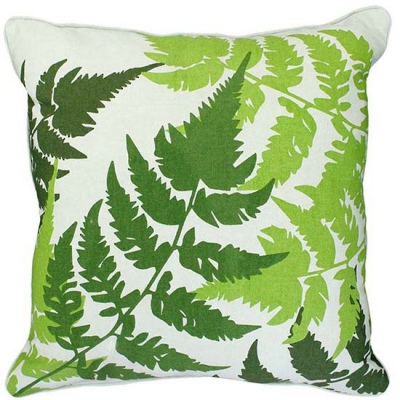 Fern Green/Natural Cushion 45X45Cm