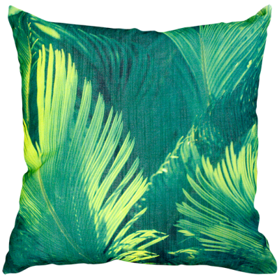Fountain Palm Green/Yellow Cushion 50X50Cm Print