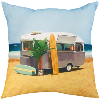 Raglan Caravan Outdoor Cushion 45X45Cm Print