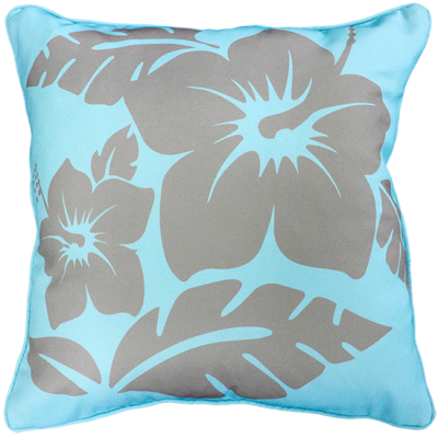 Hibiscus Peacock Outdoor Cushion 45X45Cm Print