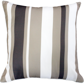 Hana Stripe Taupe Outdoor Cushion 50X50Cm