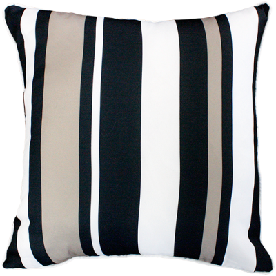 Hana Stripe Black Outdoor Cushion 50X50CM