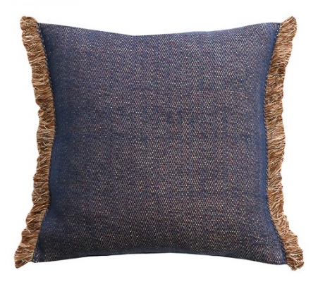Nathan Navy 100% Cotton Cushion 45X45Cm