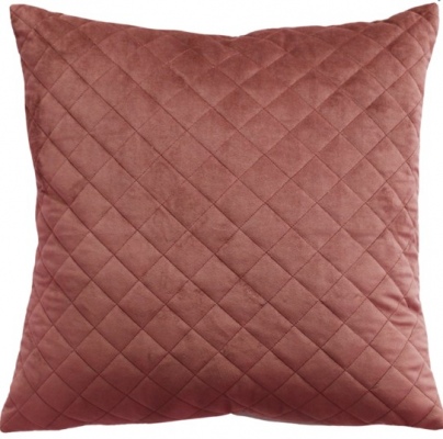 Belvior Clay Quilted Velvet Cushion 50X50Cm