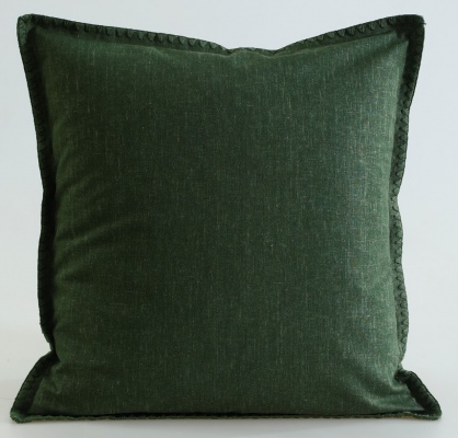 Stitch Cypress Linen Cotton European Pillowcasesx2
