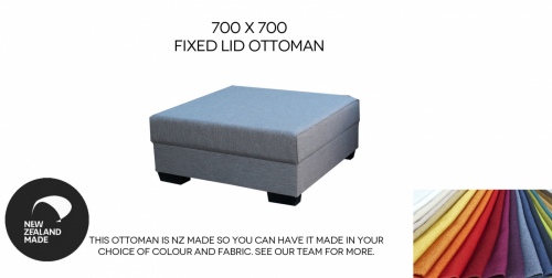 Para Ottoman Fixed In A Grade Fabric 700X700