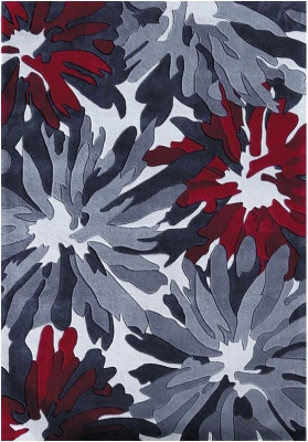 Oxford Andrea Red/Grey Polyester Rug 1.6X2.3M