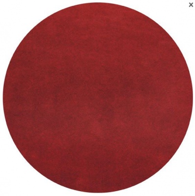 Chicago Deep Red Plush Polyester Rug 1.7M Round