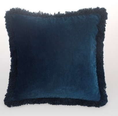 Sabel Teal Cotton Velvet Cushion 50X50Cm Feb21