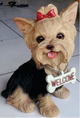 Dog Welcome Ornament Resin 30Cm