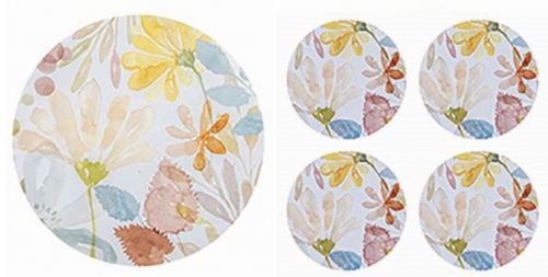 Windflowers Round Placemats & Coasters Set Of 8
