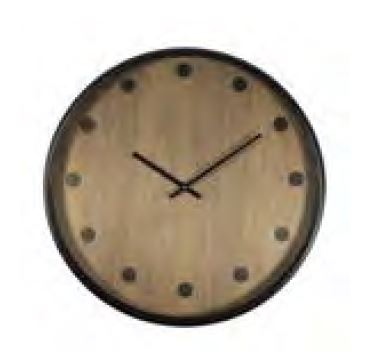 Polka Black Clock 60Cm