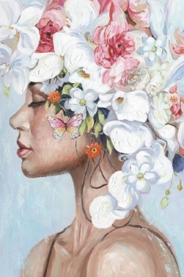 Floral Headdress 60X90 Canvas Print