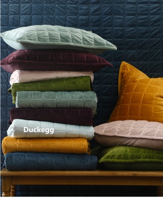 Meeka Duckegg Quilted Double Comforter Set +2Pc