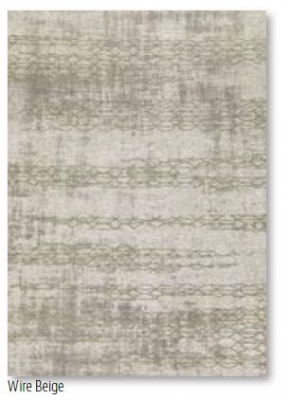Opale Wire Beige Acrylic Chenille Rug 0.8X3.0M