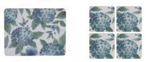 Hydrangea Placemats & Coasters Set Of 8