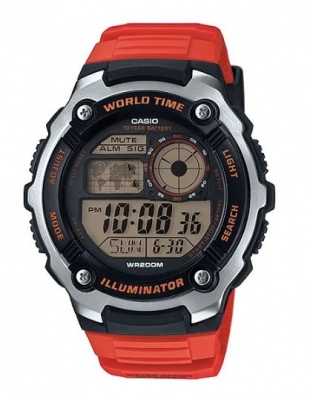 Casio Standard Orange Digital Watch 200M Resistant