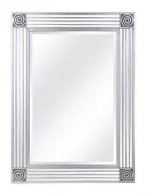 Silver Swirled Bevelled Mirror 1100X1500Mm