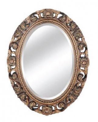 Antique Gold Oval Ornate Mirror 1332X104X68Mm