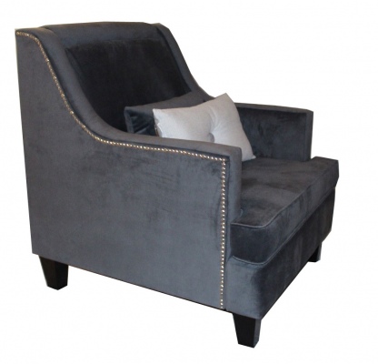 Analia Arm Chair In A Grade Fabric + 1 Cushion
