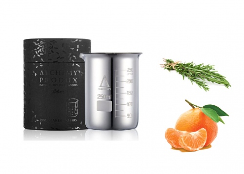 Silver Beaker Candle 210Gm Mandarin & Rosemary