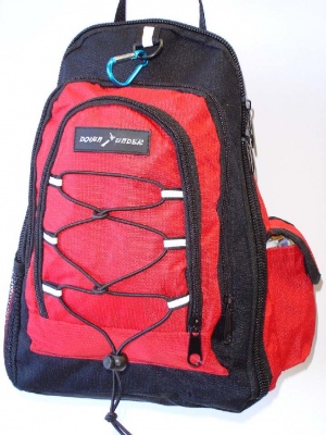 Down Under 3Pkt Crossed Backpack Red 33X25X16Cm