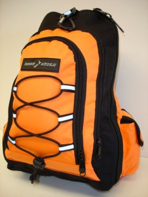 Down Under 3Pkt Crossed Backpack Orange 33X25X16Cm