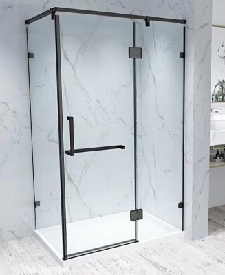Prestine Matt Black Shower 1000X1000X1900M