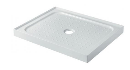 Shower Rectangle Tray 1000X800Mm Center Waste Position