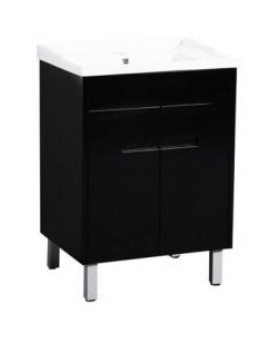 Crystal Fs 600 Single Black Vanity 610X460X860Mm