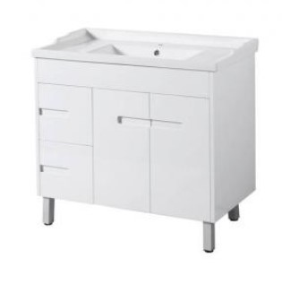 Crystal Fs 900 Single L White Vanity 910X465X860Mm