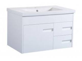 Crystal Wh 750 Single White Vanity 760X465X480Mm