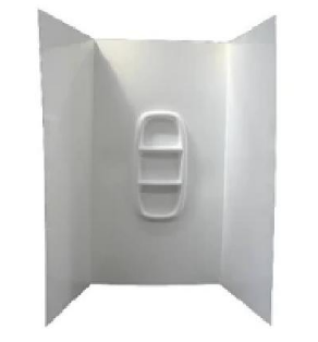 Moulded Shower Liner 3-Sided 900X900X900-1850Mm