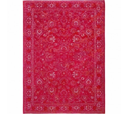 Deco Bo Flowers Roskilde Red 2.0X2.8 Wool Cotton
