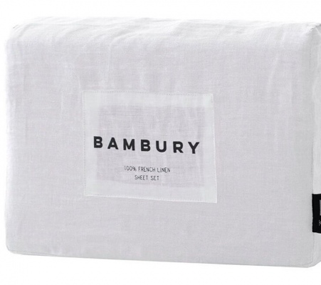Bambury French Linen Ivory Queen Sheet Set
