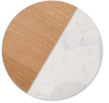 Takita Oak Tv Stand W/Marble Top 180X35X45