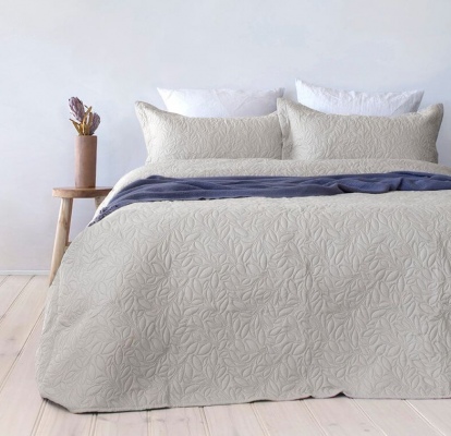 Bambury Botanica Queen/King Ash Coverlet