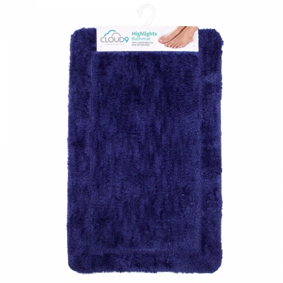 Cloud 9 Highlights Marine 50X80Cm Bathmat