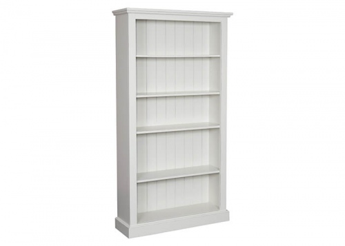 Gavardo Bookcase Aged White 1260X310X1200H