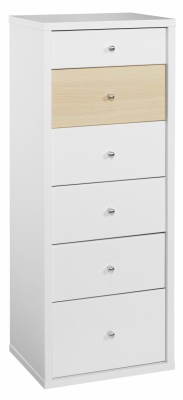 Cosmo 6Dr Slimboy White/Beech 474X396X1227H