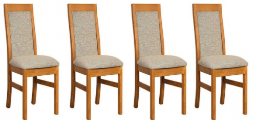 Charlton Padded Seat & Back Set Of 4 Dining Chair